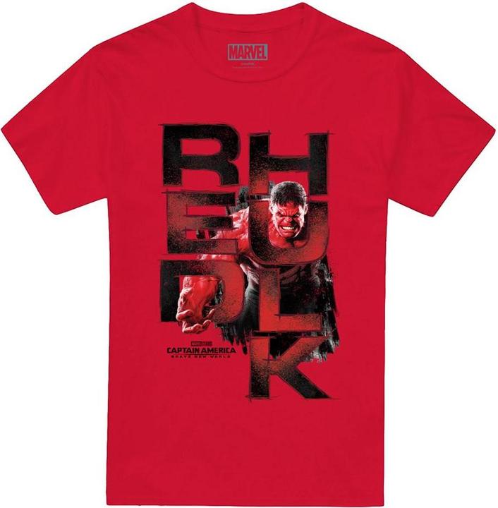 Immagine prodotto Captain America Maglietta Hulk Rosso Logo Uomo (3XL)