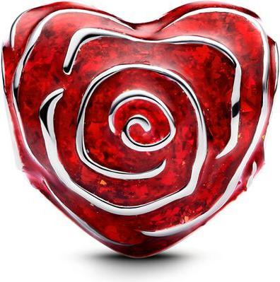 Pandora Rosenherz-Charm (Sterlingsilber, Emaillelack)