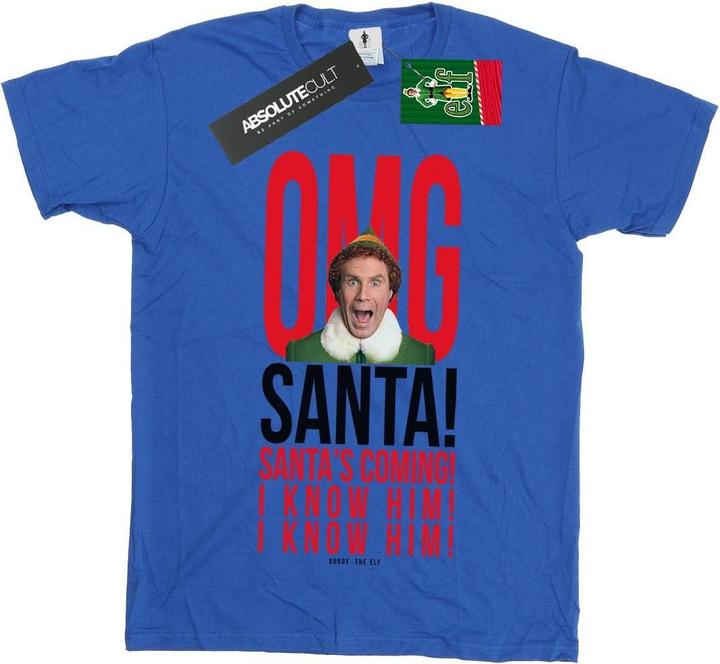 Immagine prodotto Elf OMG Santa I Know Him Maglietta Ragazzi (152, 158)