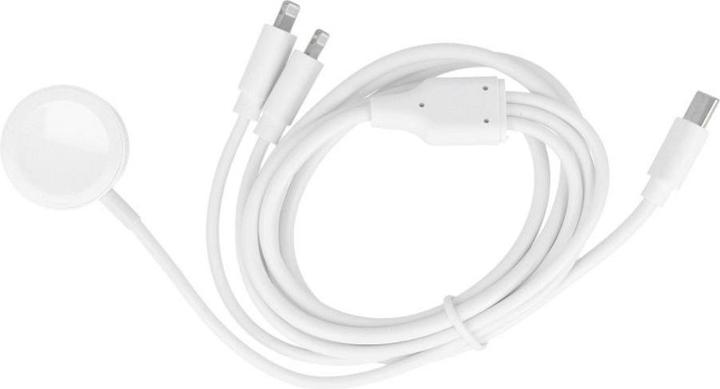 Produktbild OEM Cable Cable 3in1 Type C to 2 x Lightning / Apple Watch 3W 2A C3168 1,2 m white (1.20 m, USB 3.2 Gen 1)