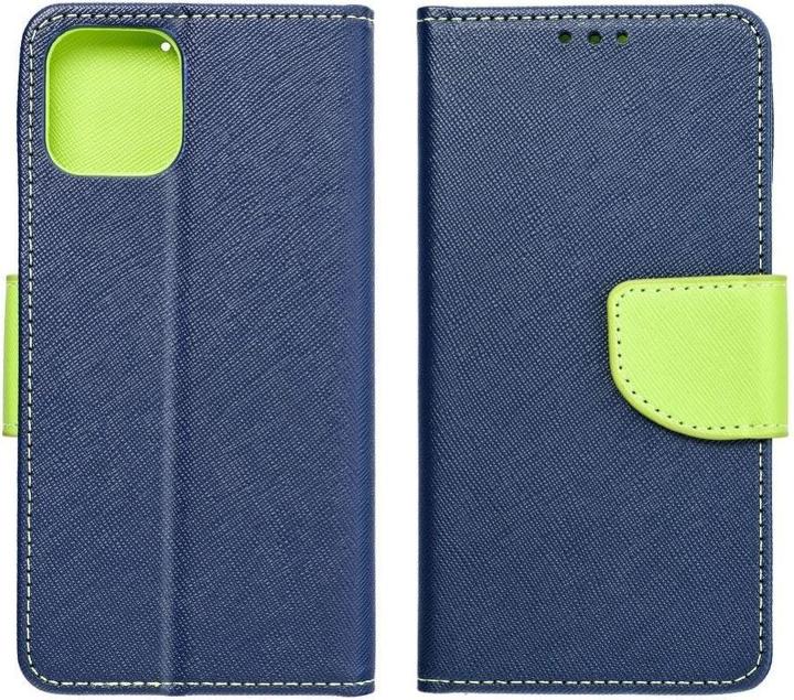 Produktbild Fancy Book Buchtasche OEM für SAMSUNG S22 Plus navy / lime (Samsung Galaxy S22+)