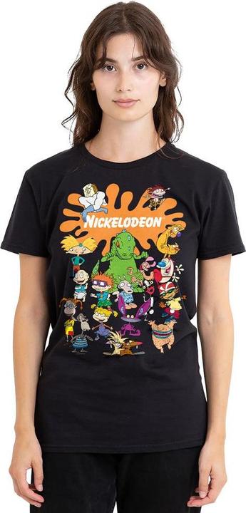 Actual product image Nickelodeon Unisex Adult Splat Group T-Shirt (S)