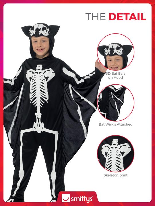 Produktbild Smiffys Fledermaus Skelett (116, 122, 128)
