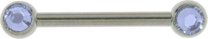 Bijouteria Brustpiercing (Chirurgenstahl 316L, Premium Kristall)
