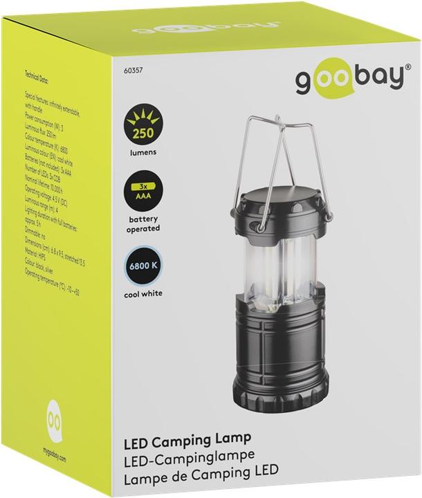 Produktbild Goobay LED-Campinglampe High Bright 250