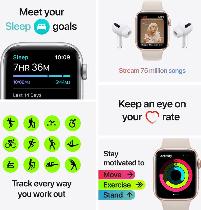 Image du produit Apple Watch Nike SE (44 mm, 4G)