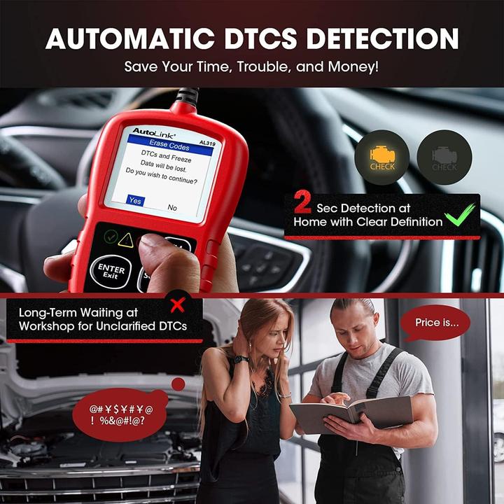 Actual product image Autel AL319 obd2
