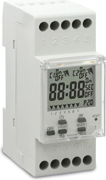 Actual product image Perry Digital timer 1IO 7081, for DIN rail