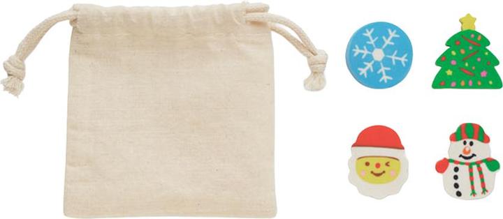 Produktbild MidOcean Radiergummi Weihnachten Set 4erPack