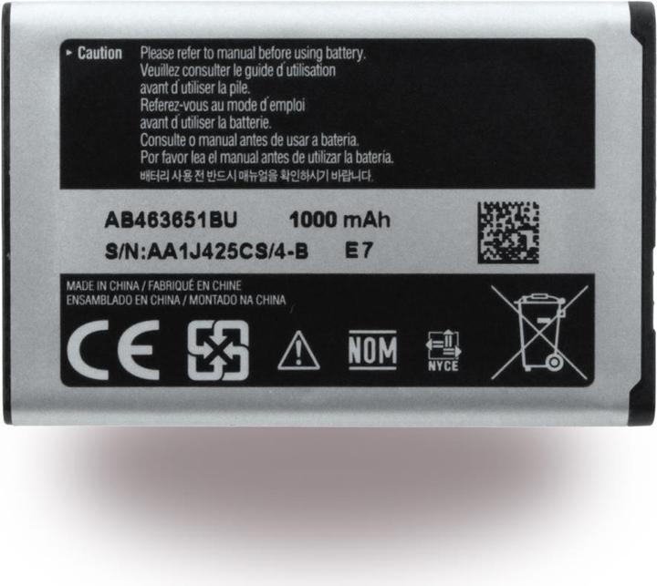Actual product image Samsung Mobile phone battery - Li-Ion - for SGH-ZV60