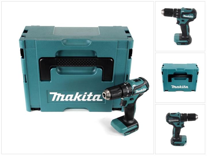 Image du produit Makita DHP 483 ZJ 18 V Li-Ion Brushless Perceuse visseuse à percussion sans fil avec boîtier Makpac (Fonctionnement sur batterie)