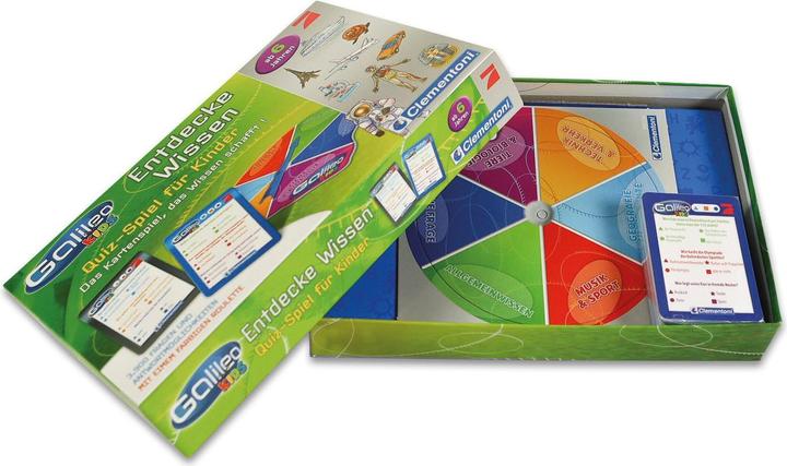 Image du produit Clementoni Galilée : Jeu de quiz Discover Knowledge pour les enfants (Allemand)
