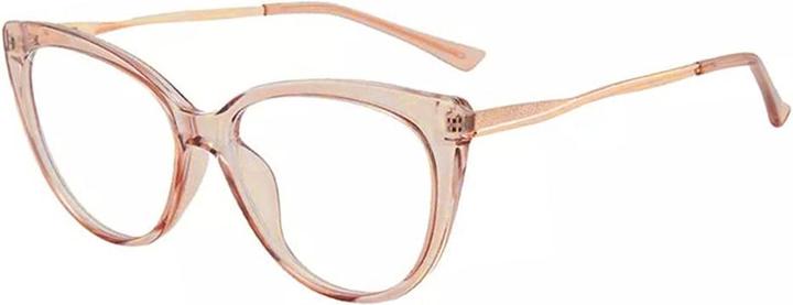 Techsuit - Anti-Blue Light Glasses Reflex Metal (F5018-C6) - Cat Eye - Brown