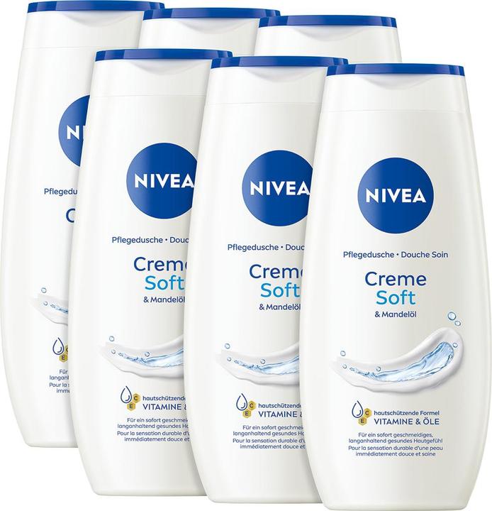 NIVEA Multipack Pflegedusche Creme Soft (6 Stück)