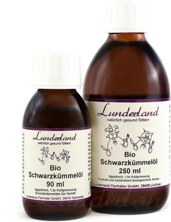 Actual product image Lunderland Organic black cumin oil (Dog, 250 ml)