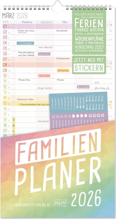 Image du produit Familienplaner 2026 Rainbow (Couverture rigide, Allemand)