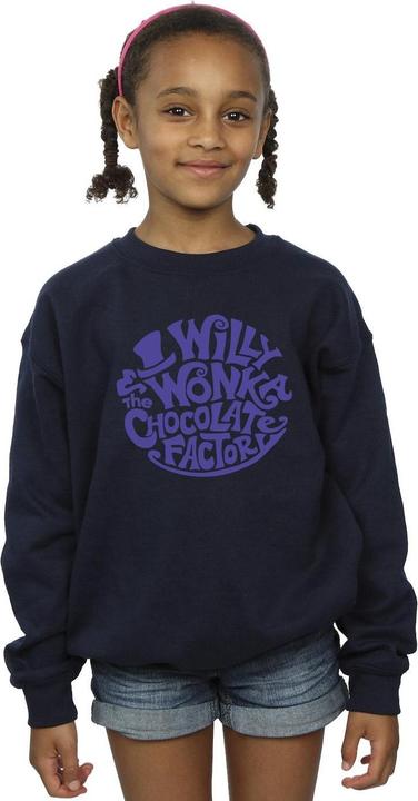 Produktbild Willy Wonka & the Chocolate Factory Typed Logo Sweatshirt Mädchen (140, 146)