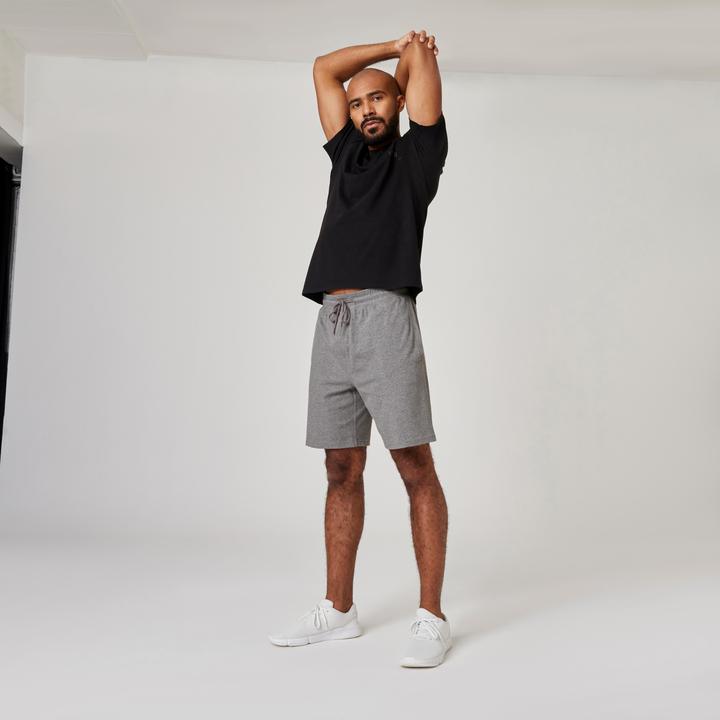 Image du produit Domyos Shorts Herren Baumwolle - grau (M)
