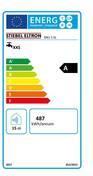 Energie-Label Stiebel Eltron SNU 5 Plus, sehr kompakt, antitropf, thermostop, Untertischboiler 5 l Niederdruck mit Stecker, 2 kW