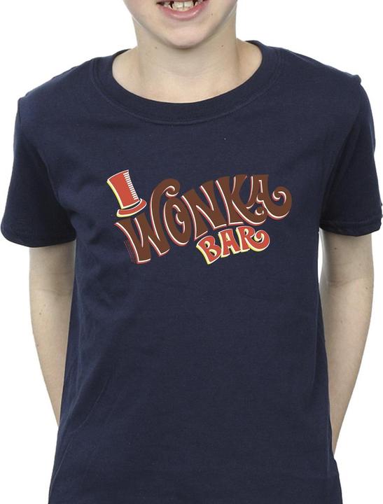Immagine prodotto Willy Wonka & the Chocolate Factory Bar Logo Maglietta Ragazzi (128)