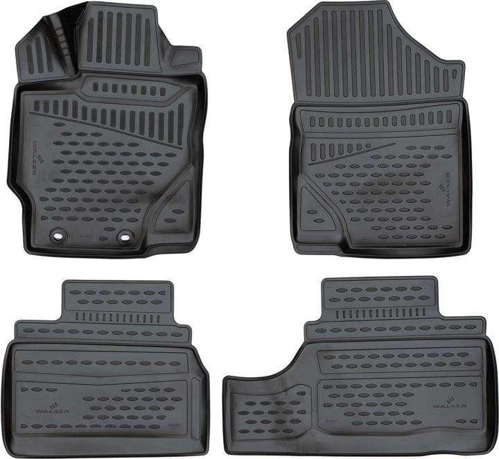 Actual product image Walser Rubber mats XTR for Toyota Yaris (P13) 12/2010-2020, also Hybrid (2 front mats + 2 rear mats)