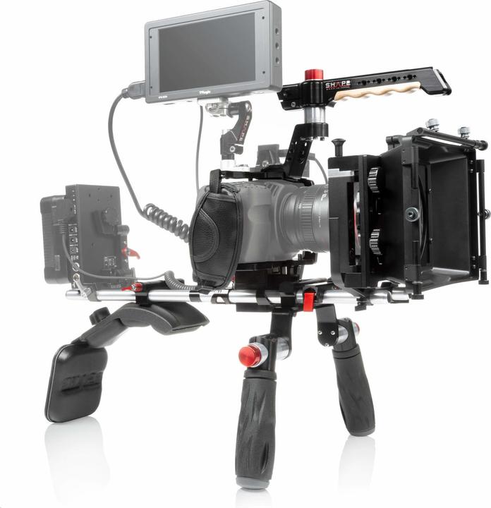 Immagine prodotto Shape Supporto a spalla Blackmagic Pocket Cinema 4K / 6K, scatola opaca, Follow Focus (Tappetino Box, Seguire la messa a fuoco)
