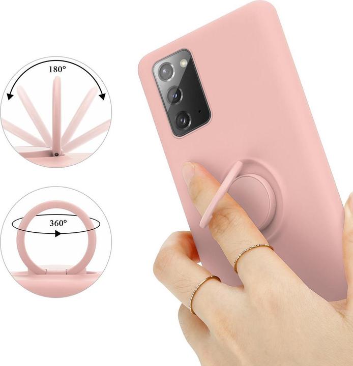 Actual product image Cadorabo TPU Liquid Ring Silicone Case Cover (Samsung Galaxy Note 20)