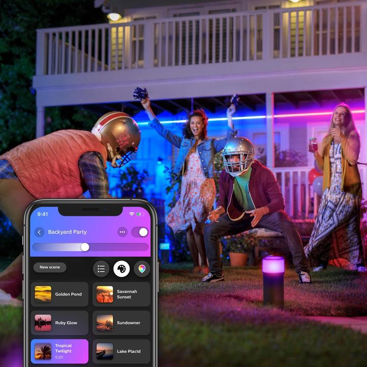 Image du produit Philips Hue Outdoor Lightstrip 5m fiche DE (Multicolore, 500 cm, Extérieur)