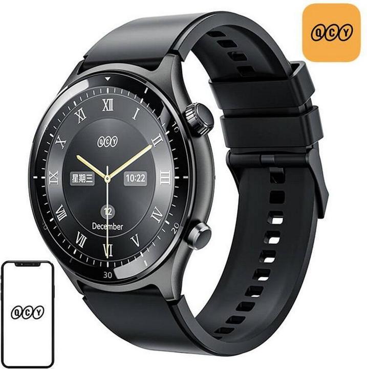 Actual product image QCY S7 smartwatch (black)