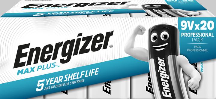 Actual product image Energizer Max Plus (20 pcs., 9V Block)