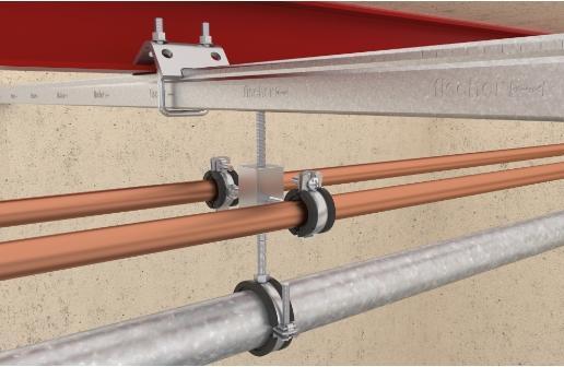 Actual product image Fischer Articulated pipe clamp FGRS 32-37 M8/M10