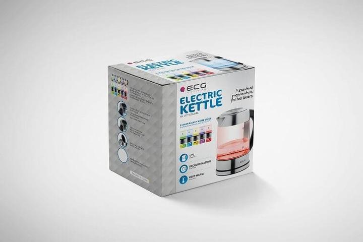 Actual product image ECG Coffee machine Colore kettle 1.7l 2200 W Removable and washable limescale drip (1.70 l)