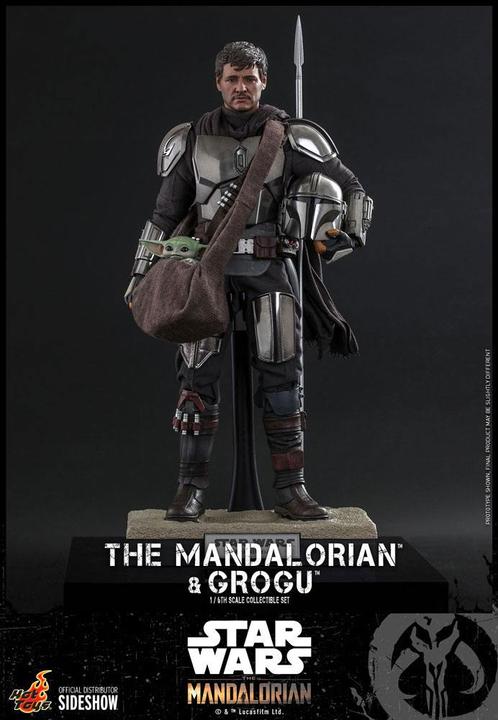 Produktbild Hot Toys Star Wars The Mandalorian pack 2 figurines 1/6 The Mandalorian & Grogu 30 cm