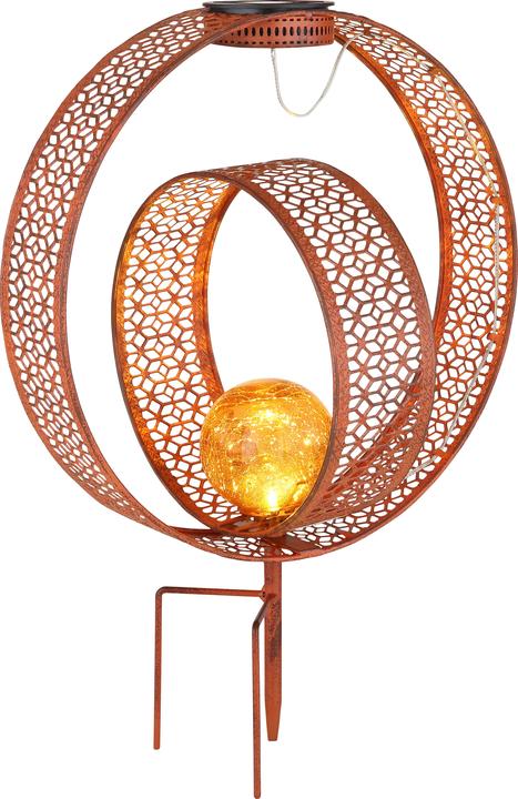 Produktbild Globo Solarleuchte Metall Rostoptik, 1xled (IP44)