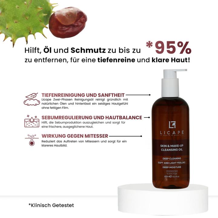 Produktbild Licape | Reinigungsöl Gesicht | 400 ml | Abschminken & Gesichtsreinigung