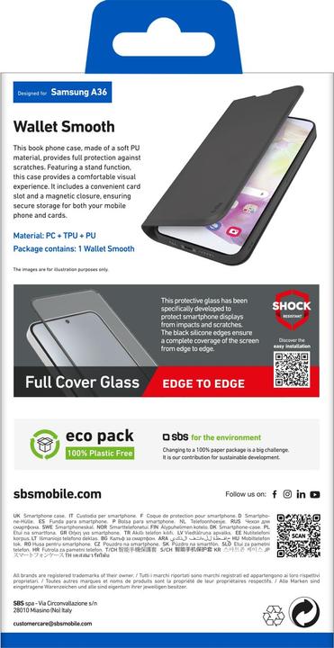 Etichetta energetica SBS Copertina del libro (Oppo A36)