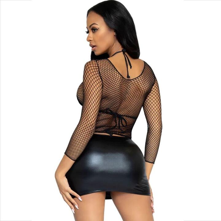 Actual product image Leg Avenue Long Sleeves Fishnet Top (One size)