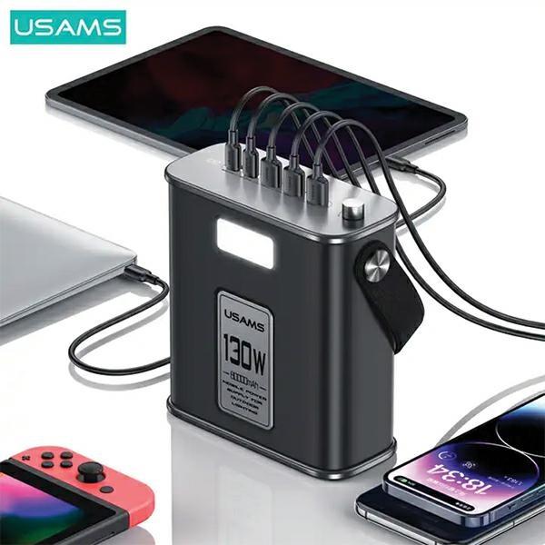 Productafbeelding Usams ST Snellaadset - Powerbank (80000 mAh, 130 W, 296 Wh)