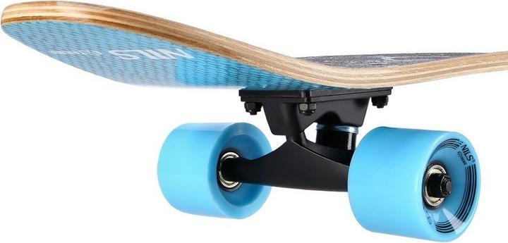 Actual product image Nils Longboard Skull Wood Skate Extreme (40.55")
