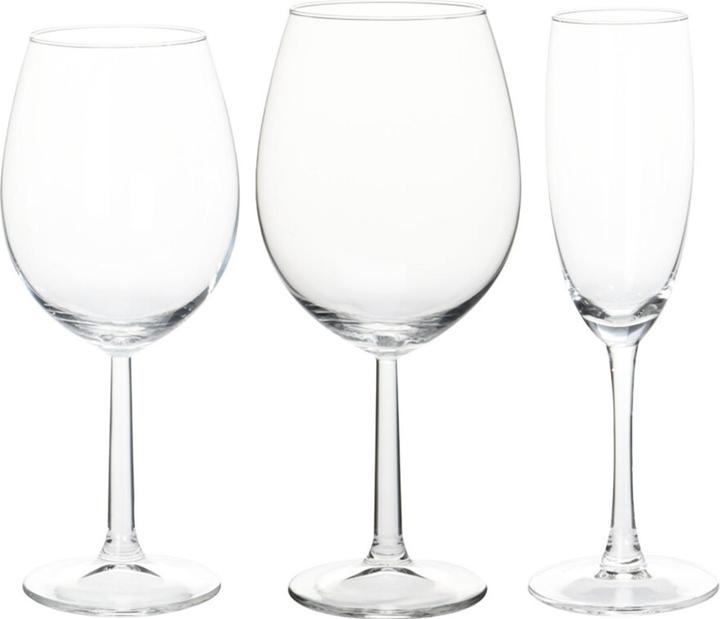 Actual product image Casativo Champagne and wine glasses set, 18 pieces (18 Glasses, Red wine glasses, Champagne glasses)