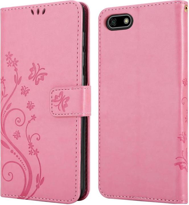 Actual product image Cadorabo Flower Book Cover (Huawei Y5 Prime 2018, Huawei Y5 (2018))