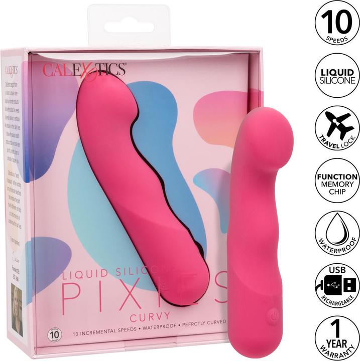 Actual product image CalExotics California Exotics Pixies Curvy Pink