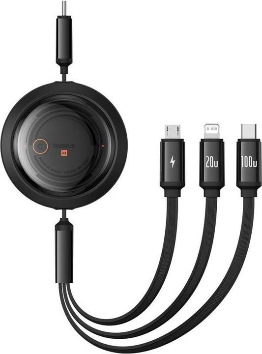Image du produit Baseus USB type C - Micro USB B, Lightning, USB type C (1.10 m, USB 2.0)