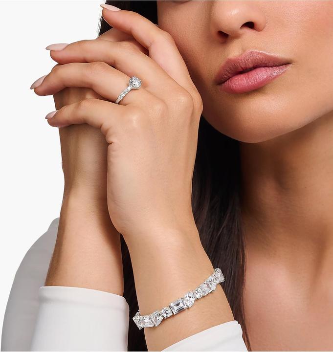 Produktbild Thomas Sabo Solitärring mit weissen Steinen Silber (56, 925 Silber)