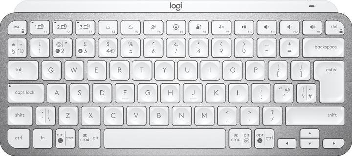 Logitech MX Keys Mini Minimalist Wireless Illuminated Keyboard - PALE GREY - UK - INTNL (Eng. Int., Wireless)