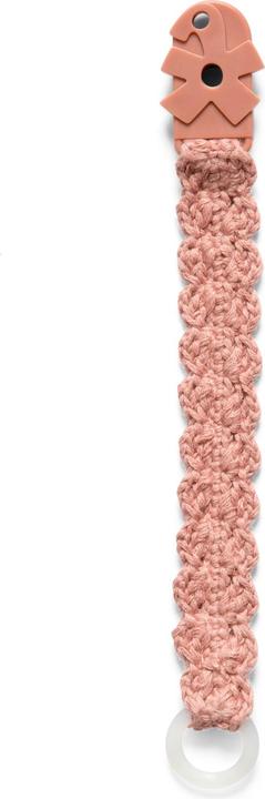 Actual product image Sebra Crochet pacifier clip, blossom pink (6 x)
