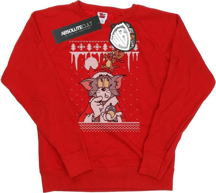 Tom & Jerry Christmas Fair Isle Sweatshirt (L)