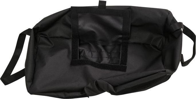 Actual product image Swisshandel24 Parasol stand Sandbag 2 x bag fillable 50 kg with shovel Polyester + plastic Black