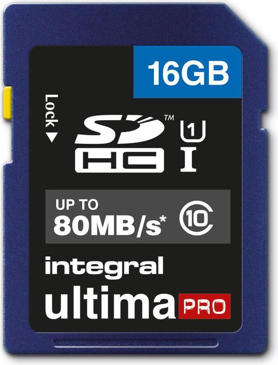 Actual product image Ultimapro Sdhc/Xc Uhs-I U1 Sd (16 GB, SD, U1, UHS-I)