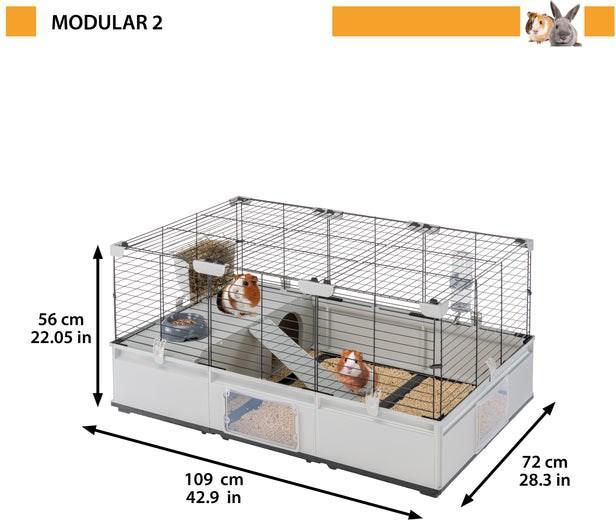 Actual product image Ferplast MODULAR 2 CAGE 109x72x56 cm